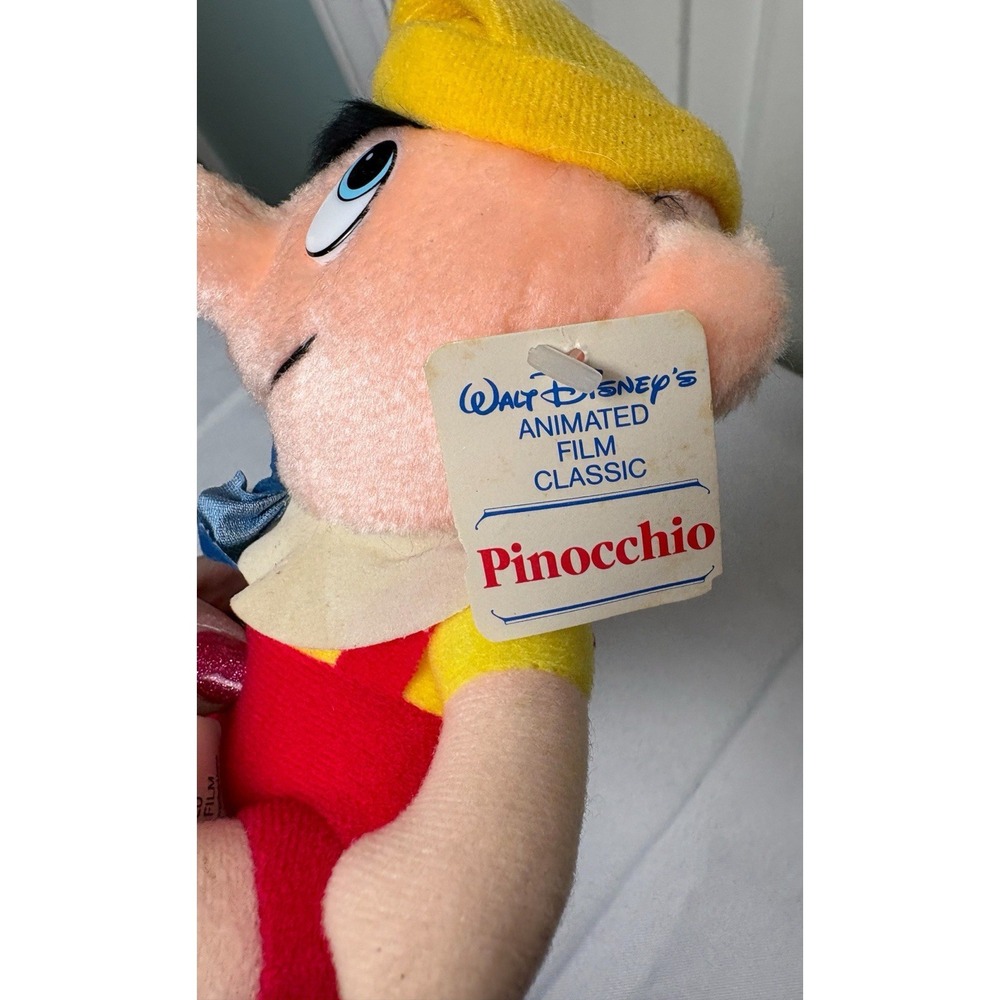 Vintage Walt Disney Pinocchio Bambi Lady Animated Film Classic PLUSH Lot Of 3 - Picture 8 of 10